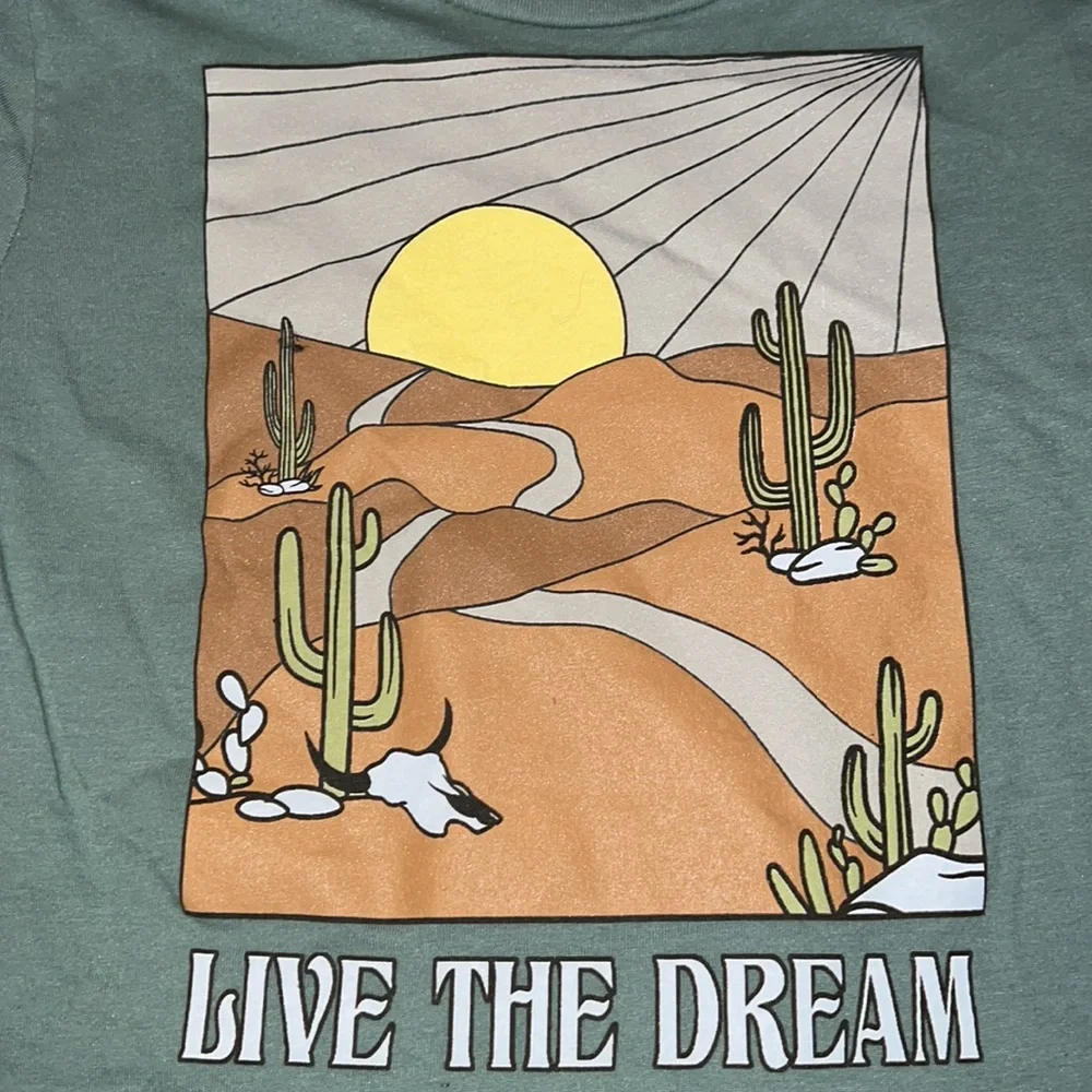 Green cropped tee - Picture 3 of 4